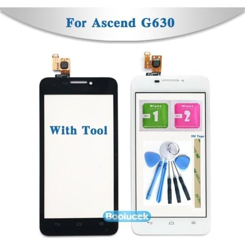 High Quality 5.0" For Huawei Ascend G630 Touch Screen Digitizer Sensor Outer Glass Lens Panel
