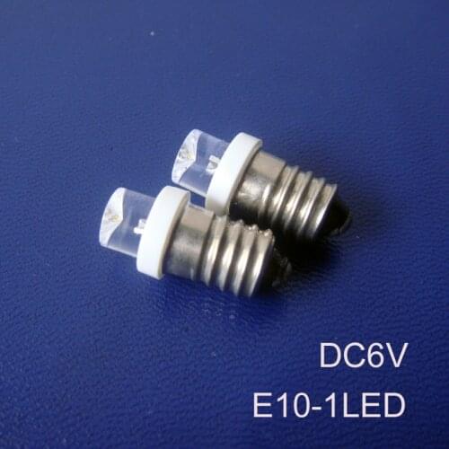 High quality 6v E10,E10 Signal light,E10 6.3V,E10 Indicator Light 6v,led E10 light,E10 bulb DC6V,E10 lamp,free shipping 50pc/lot