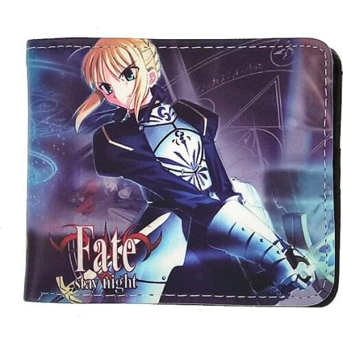 Japanese anime fate Fullmetal Alchemist card holder comic hobby bifold wallet