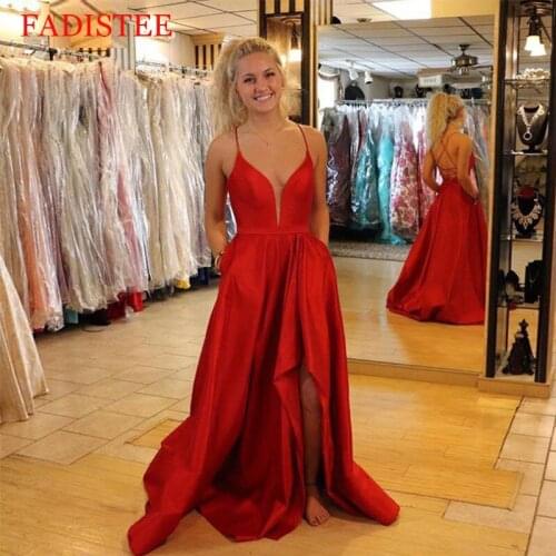 Deep V-neck Prom Dresses Sexy Backless Robe De Soirée De Mariage Vestido De Fiesta De Boda Платья для выпускного