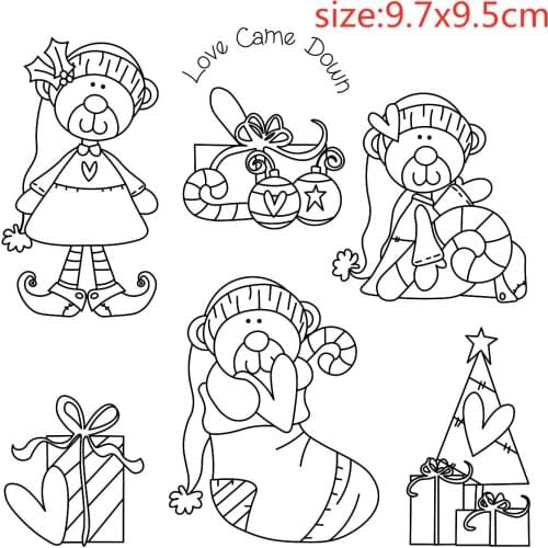 Animal Transparent Silicone Rubber Stamp And Metal Die Sheet Cling Scrapbooking DIY Cute Pattern Photo Album Stamp