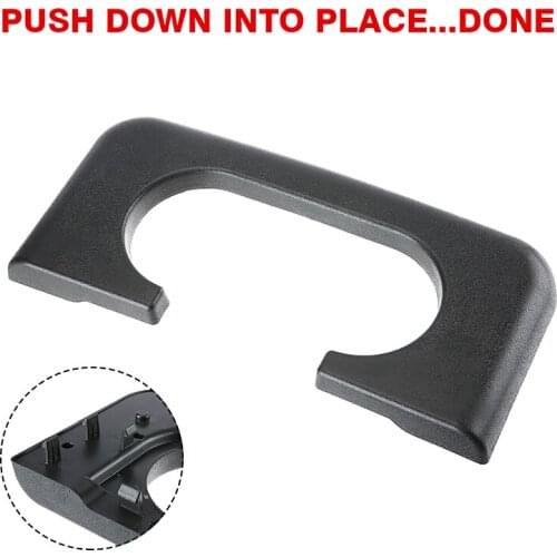 1pc Black Plastic Car Auto Center Console Cup Holder Pad Fit For Ford F250-350 1999 2010 DIY Repair Accessories Parts