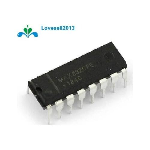 10pcs IC MAX232CPE MAX232 2DVR/2RCVR RS232 5V 16-DIP NEW