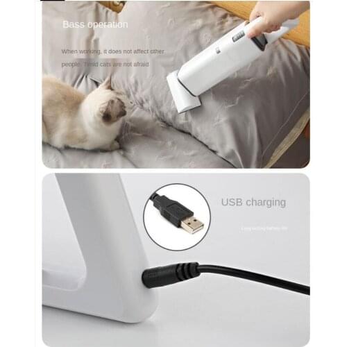 2020 Wireless Portable Pet Hair Cleaner Rechargeable Washable Dog Cat Hair Suction Device Removable Hair Remover Sucker Cleaning