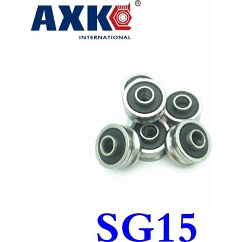 2021 New Limited Steel Free Shipping 10pcs Sg15 Sg5rs U Groove Ball Bearings 5x17x8x9.75mm For Embroidery Machine Double Row