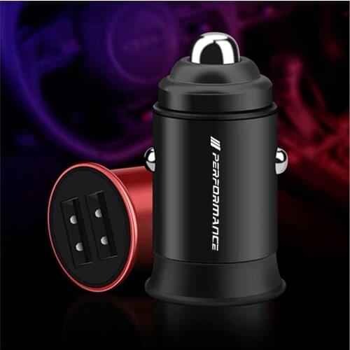3.1A Display Dual USB Mobile Phone Universal Car-Charger Aluminum Car Charger FOR BMW E46 E36 E34 F10 E90 F30 E60 F30 E53 E30