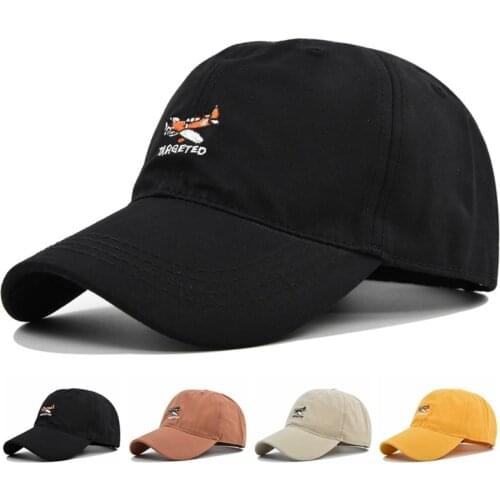 4.98Good Quality Baseball Cap For Me Fitted Cap Snapback Hat For Women Gorras Casual Casquette Embroidery Fish Cap D005