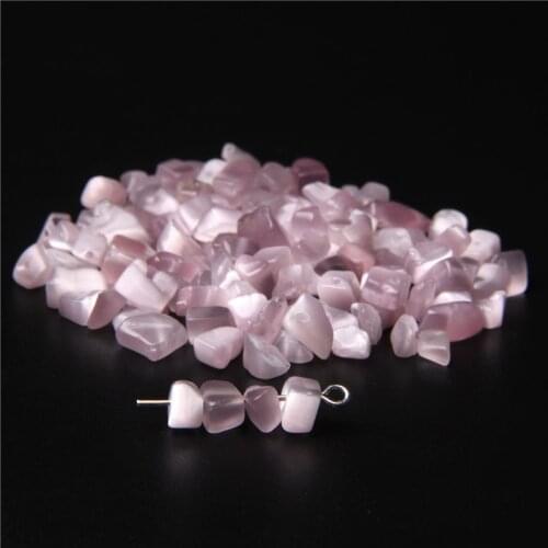 5-8mm Lotus Cat Eye Chips Shape beads Freeform Chip loose Stone Bead For DIY Necklace Bracelet Earing Jewelry Making handmade