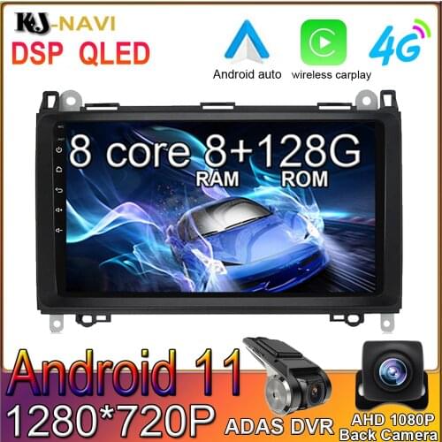 6+128GB Android 11 CARPLAY GPS Multimedia Radio for Mercedes Benz Sprinter B200 W209 W169 W169 B-class W245 B170 Auto BT Stereo