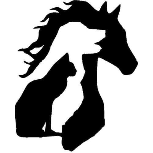 Car Decal decoration motorcycle Decal lover horse dog cat personality decoration accessories creative oil vehicle PVC