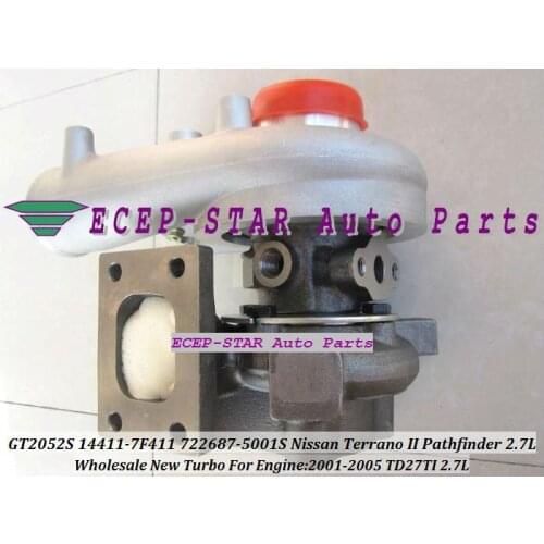 Free Ship GT2052S 722687 722687-5001S 722687-0001 14411-7F411 Turbo Turbocharger For NISSAN Terrano 2 Pathfinder 01- TD27TI 2.7L
