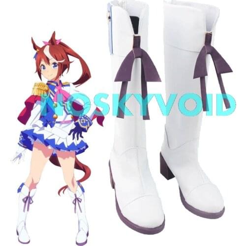 Tokai Teio Shoes Umamusume: Pretty Derby Tokai Teio Cosplay Boot Mens and Womens Size The Boots of the Tiebreaker