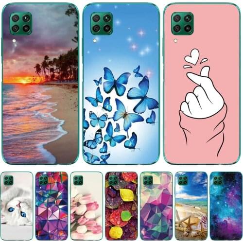For Huawei P40 lite Case Silicone Soft TPU Phone Back Cover For Huawei P40 lite E Case Phone Case For Huawei P40lite Shell Coque