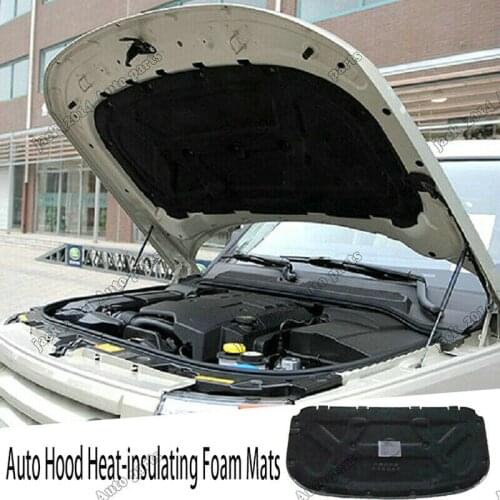 Black Auto Hood Heat-insulating Foam Mats For Land Rover LR4/Discovery 4 2010