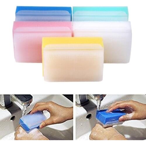 5pcs Children Sensory Brush Baby Bath Sponge Brush Surgical Hand New Denture Cleaning Brush Sterile Sponge Scrub Bristle Brushes