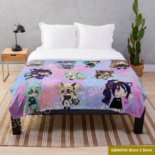 Gacha Life Girl bundle pack Blanket Fleece Art Print adult Children Warm Bed Throw Blanket newborn bayby Blanket Boys Gifts