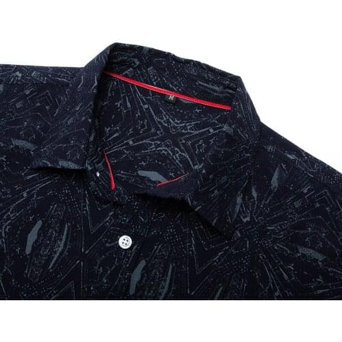 European Large Size 2019 Plaid Models Hit Color Print Shirt Male Short Sleeve Lapel Shirt Brand Casual Shirt Mencamisas 187