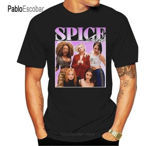 Spice Girls 90s Vintage Unisex Black Tshirt men t shirt men brand tee-shirt summer top tees male cotton tshirt