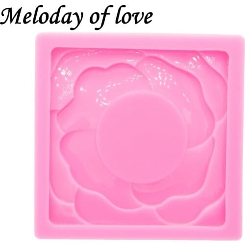 Glossy Silicone Flower Fondant Chocolate Mold , Resin Casting Moulds , Polymer Clay cake stencil for Cake Decoration DY0920