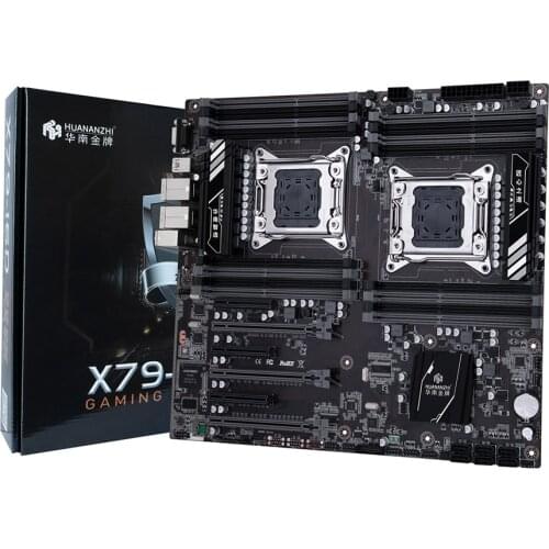 HUANANZHI X79 Dual-16D Motherboard Intel Dual CPU Intel LGA 2011 E-ATX REG ECC DDR3 1333 1600 1866MHz SATA3 USB3.0 E-ATX