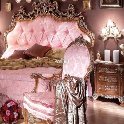 Prodgf 1Pcs A Set Romantic Castle Lovely Bedroom Bed(no mattress)