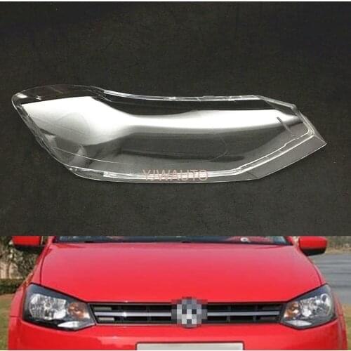 For Volkswagen VW Polo 2018 2019 Headlamp Cover Car Headlight Lens Replacement Auto Shell