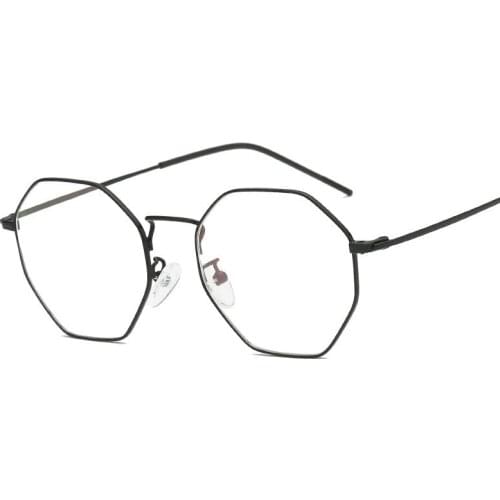 Vintage Eyeglasses Frame Gold Wire Polygon Men Eyewear Fashion Metal Women Clear Glasses Frames F800BL