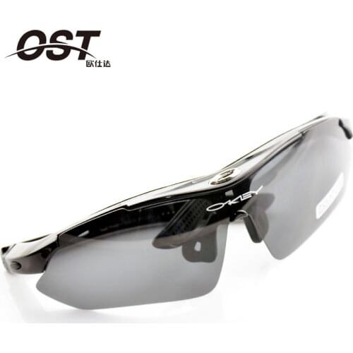 Genuine polarizing glasses suit riding mountain fishing outdoor sports sunglasses send 5 lenses with myopia frame