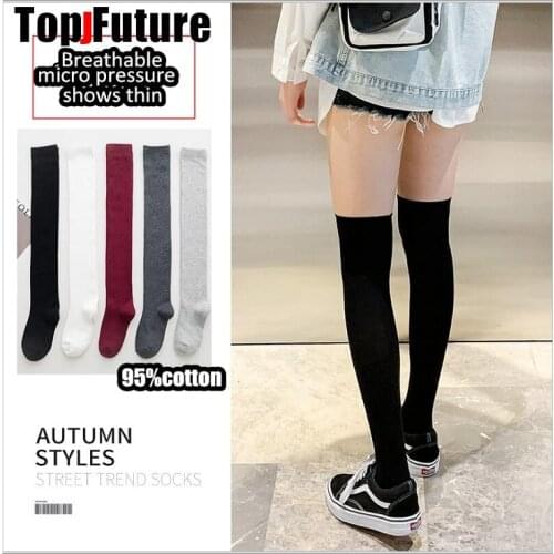 WHOLESALE multicolour cotton Sock JK UNIFORM Stockings Casual VELET High Socks Girls Womens Long Sock student over knee socks
