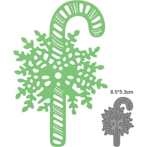 Christmas Crutch Flower New 2021 Metal Cutting Dies for Scrapbook Paper and Card Making Decorative Embossing Die Cut Craft dies