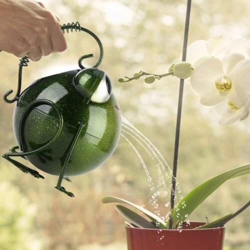 ABZS Frog Watering Can Home Sprinkling Pot for Bonsai Plants Flower Large Capacit Rust-Free Technology Garden Tool