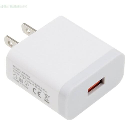 Single USB Charger 2A Fast Charging Travel US Plug Adapter Portable Wall Charger Mobile Phone Cable for iphone Samsung 50pcs