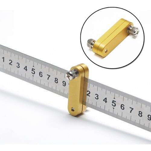 Angle Scribe Aluminum Alloy 45 Degrees Angle Line Caliber Ruler Carpenter Locator Ruler Block Gauge Woodworking Tools