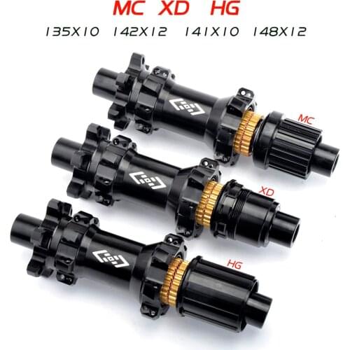 Vitoocycle Abgedichtete Lager MTB Mountainbike Nabe Schnellspanner Set Bike Hub 32 H Scheibenbremse 15/12mm Steckachse QR Fahr