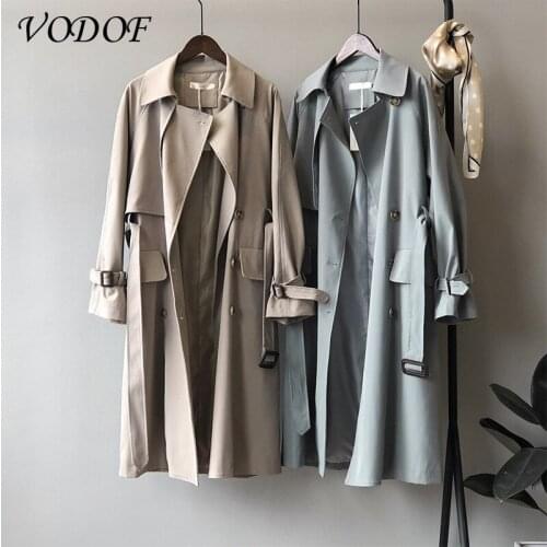 VODOF Women's Long Trench Coats