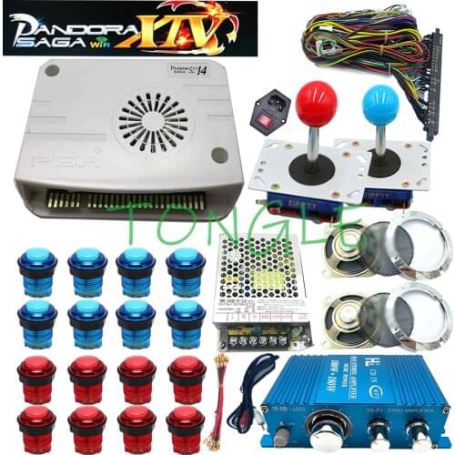 Wifi 3D Pandora Box Saga 4800 In 1 Arcade Jamma Game Board Video Game Console DIY Kit LED Push Button Zippy Joystick 2 Players