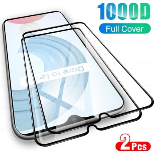 2Pcs Full Cover Tempered Glass For OPPO Realme C21Y 2021 Phone Glas Screen Protector Glasses Film For Realmy Realmi C 21Y 6.5"