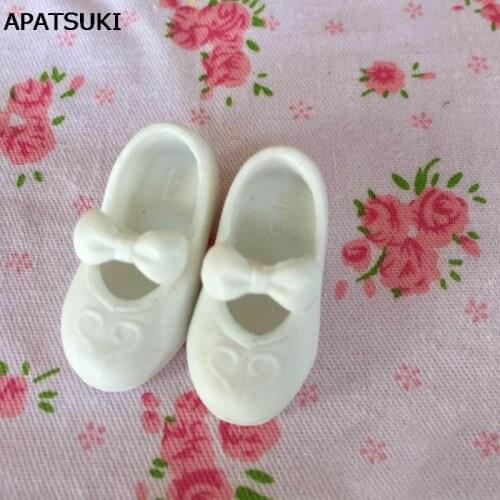 1Pair Mary Janes Shoes For Blythe Dolls 1:6 Pretty Bowknot Shoes For Licca Doll House Mini Shoes For 1/6 BJD Doll Accessories