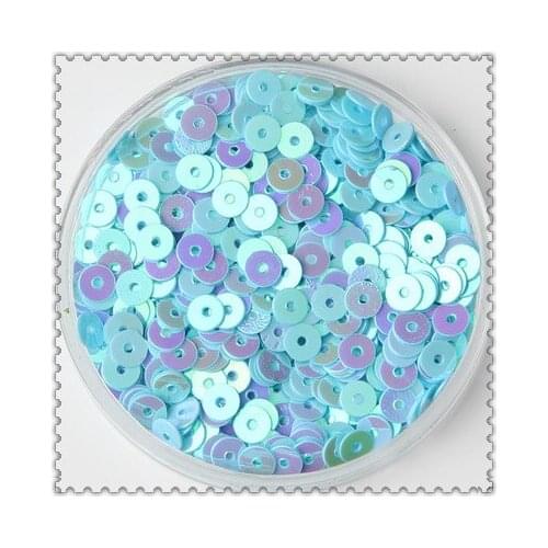 200gram 4mm Blue & Green Color Series Sequins Multi-colored Round Bridal Children DIY Accessories Confetti