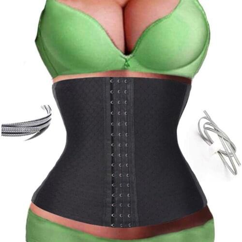 2016 Sexy Women Slimming Under Bust Corset Body Shaper Tummy Belt Waist Trainer Cincher Plus Size Latex Body Shaper Weight Loss