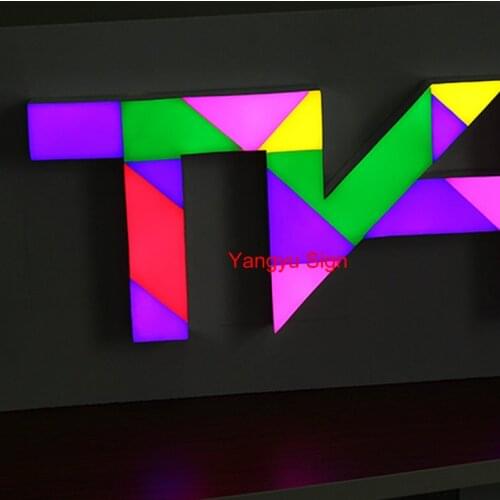 3D Outdoor epoxy resin led channel letters sign beauty salon signs