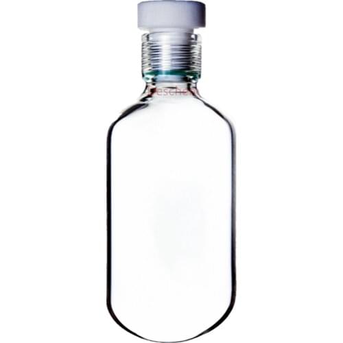 400ml Glass High Pressure Bottle,75*175 Heavy Wall Vessel With #15 PTFE Thred Lab Chemistry Glassware