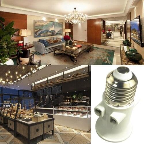 E27 Bulb Adapter Lamp Holder Base Socket Conversion with EU Plug AC100-240V 4A for Lights e27 socket douille e27