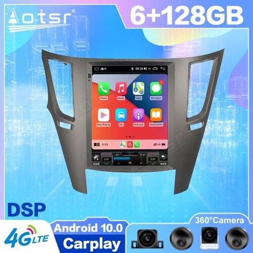 Android 10 Tesla For Subaru Outback 4 BR legacy 5 2009 Car GPS Navigation Auto Radio Stereo Multimedia Player HeadUnit No 2 din