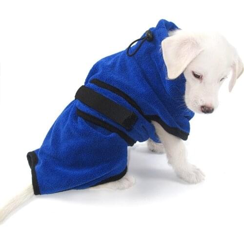 Dog Bathrobe Pet Towel Super Absorbent Pet Drying Towel Microfiber Dog Bath Towels Quick-Drying Cat Bath Towel Pet Cloak