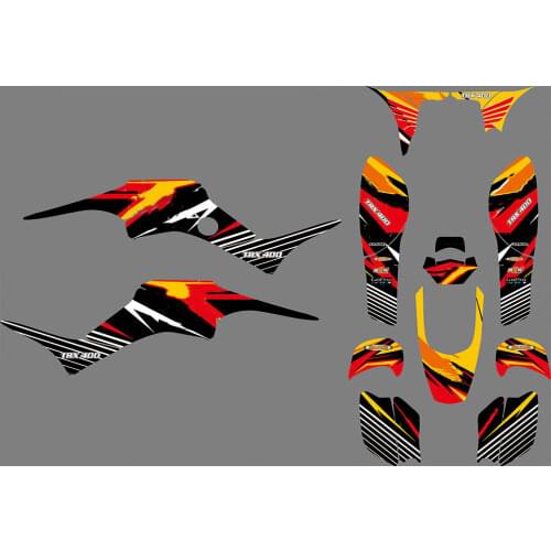 Free Customized Motorcycle ATV Graphics Decals STICKERS For Honda TRX 400EX TRX400 1999 2000 2001 2002 2003 2004 2005 2006 2007