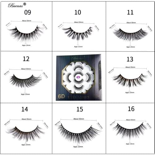 Buenas 70 pairs 6D lashes hotsell 6d false eyelashes 7 pairs flower tray packing eye lash beauty tools eyes cosmetic items