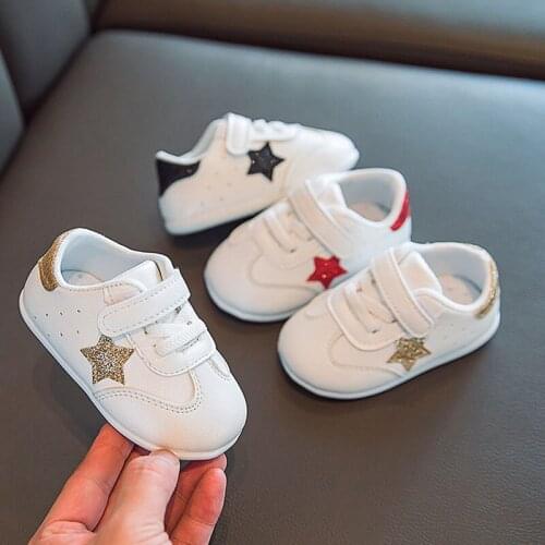 New Baby Shoes Sneakers Cute Star Toddler Shoes for Boy Girl Soft Cotton Anti Slip Spring Autumn Baby Boy Shoes First Walkers