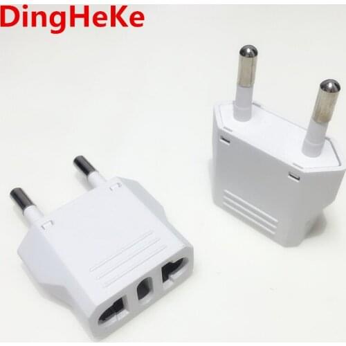 EU European KR Plug Adapter Japan China US To EU Travel Power Adapter Electric Plug Converter Charger Socket AC Outlet