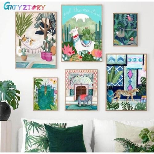 GATYZTORY pictures by numbers 40*50 for adults kids cartoon Painting by numbers home decor diy gift